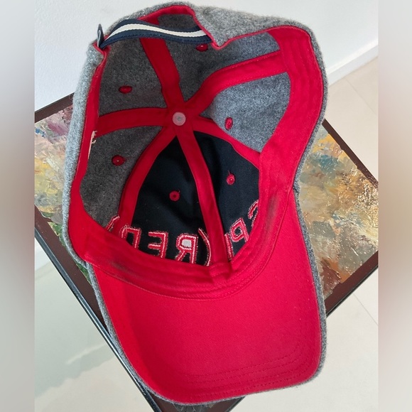Gap HIV Aids Inspired Gray RED Baseball Cap Hat RARE Oprah Bono "Inspi(RED)" - Picture 7 of 7